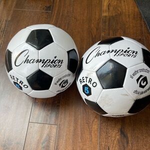 Champion Soccer Balls Size 5 set of 2